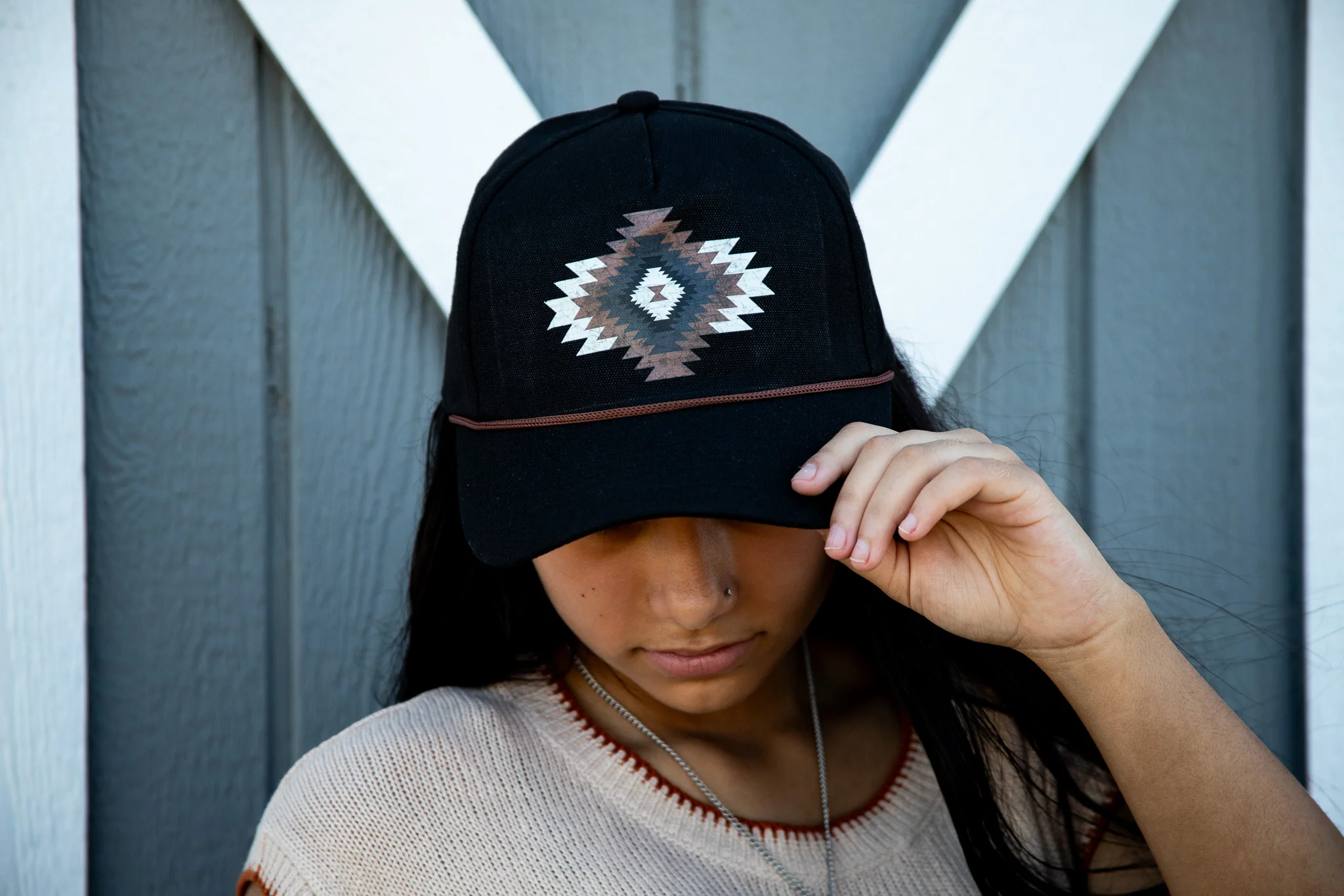 Desert After Dark Aztec Trucker Hat - Image 3