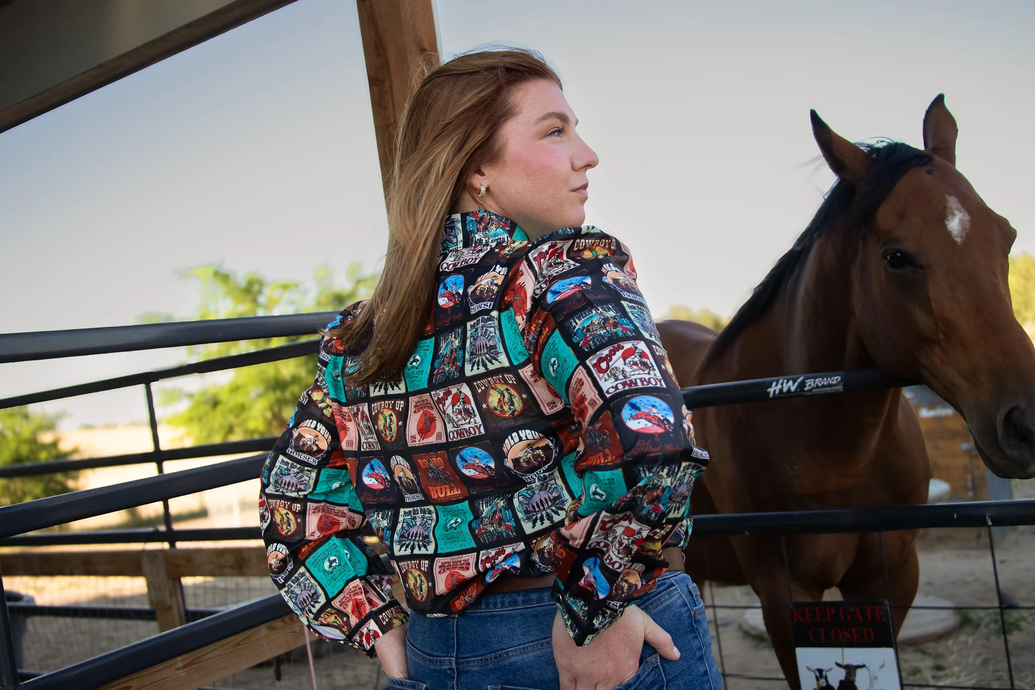 Postcards from the West Pearl Snap Shirt - Image 4