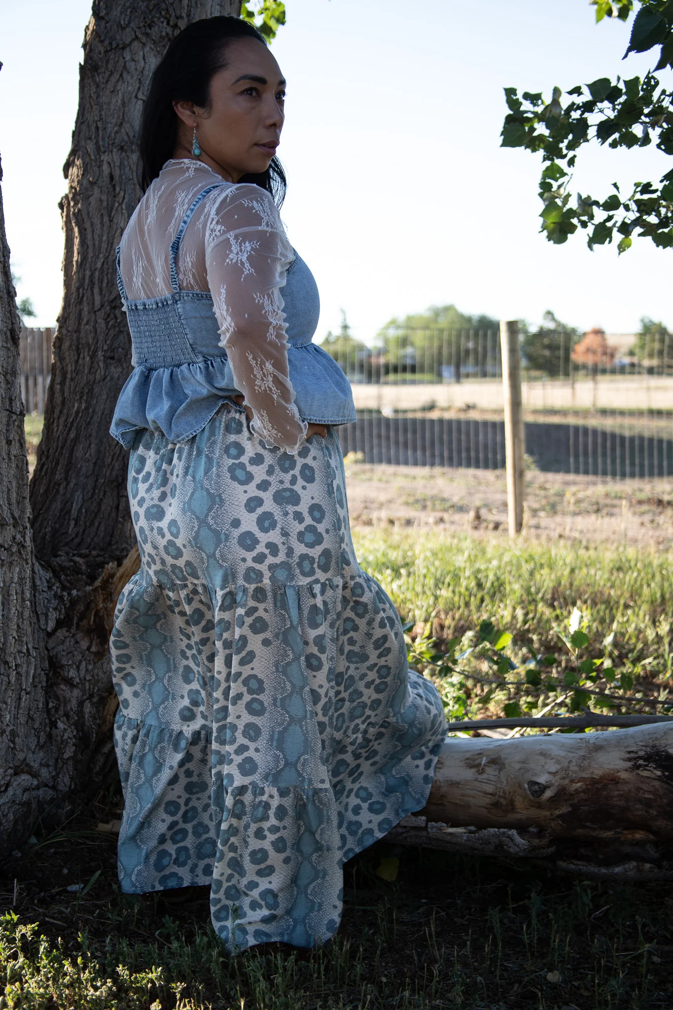 Blue Moon Leopard Ruffle Maxi Skirt - Image 5