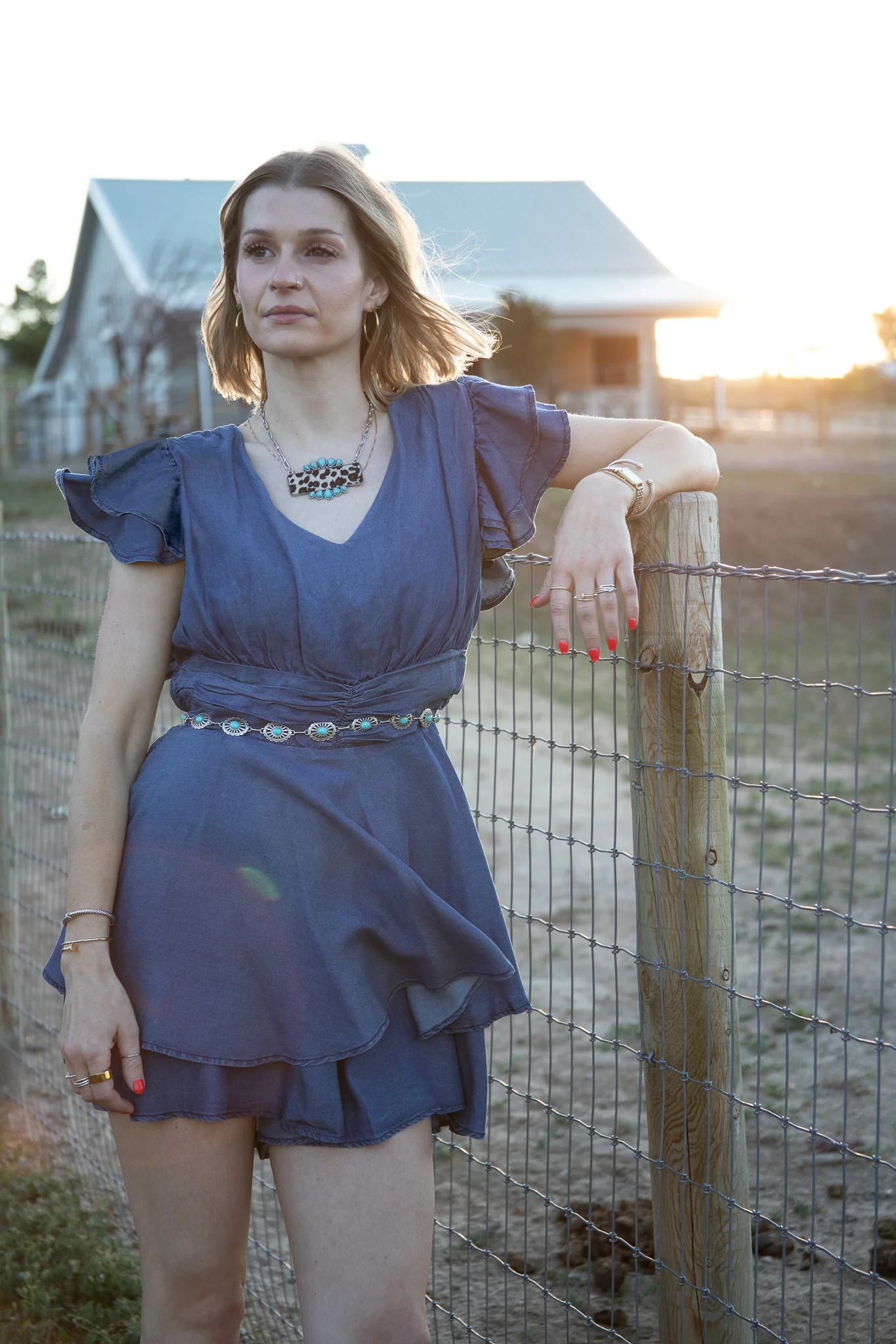 Denim Darlin' Ruffle Romper - Image 5