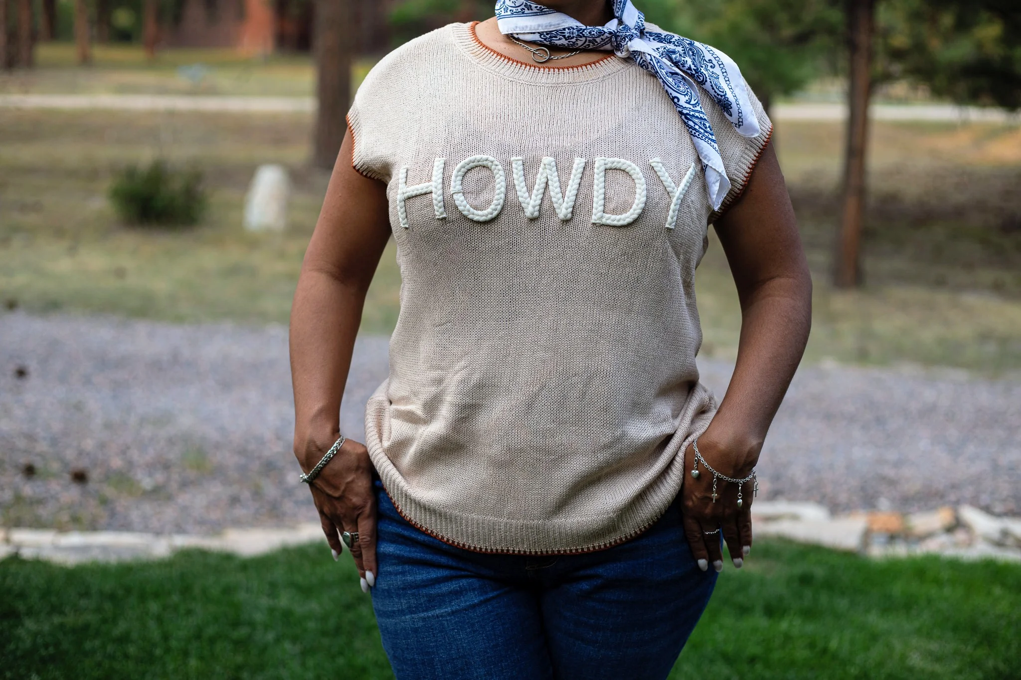 Sweet Talkin' HOWDY Knit Sweater Vest - Image 5